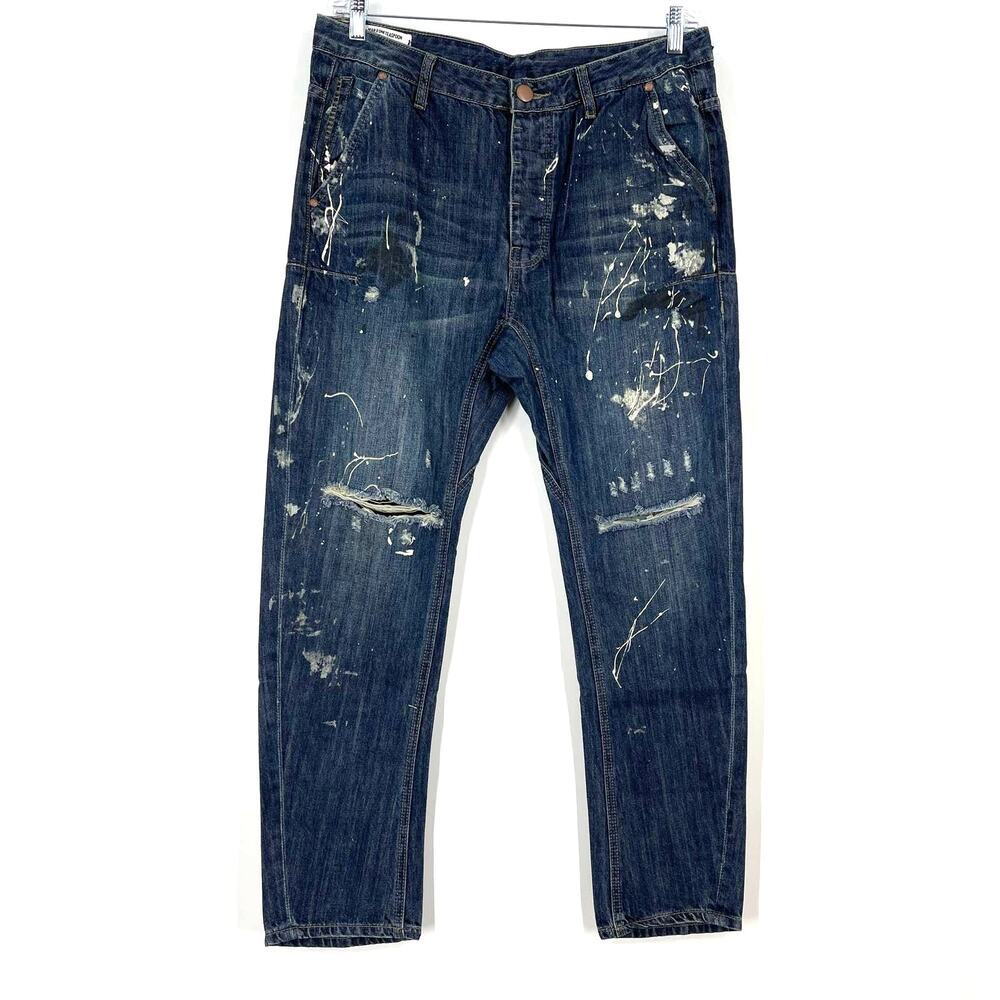 Man X One Teaspoon Jeans Mr Golds‎ Cowboy Men's 34 Relaxed NWT